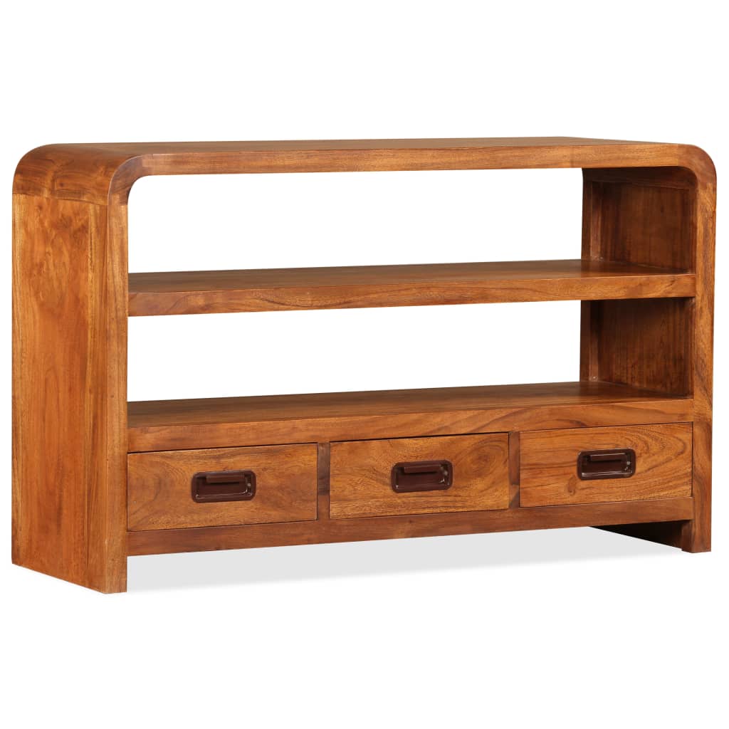 vidaXL Mueble de TV madera maciza acacia 90x30x55 cm