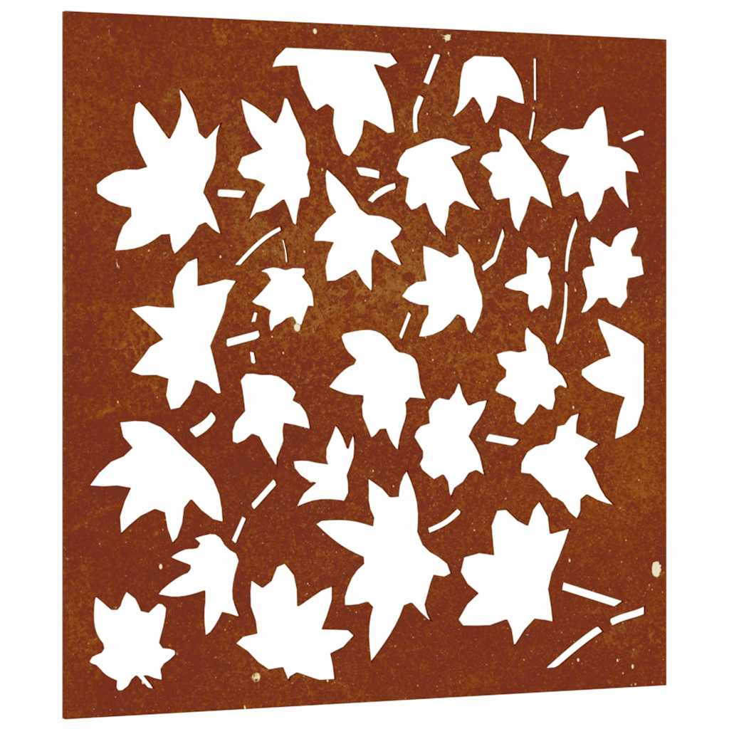 Adornos Pared Metalicos Decoracion Pared Metal Adorno De Pared Jardín Acero Corten Diseño Hoja Arce 55x55 Cm VidaXL Adorno Pared Jardin Celosias Decorativas
