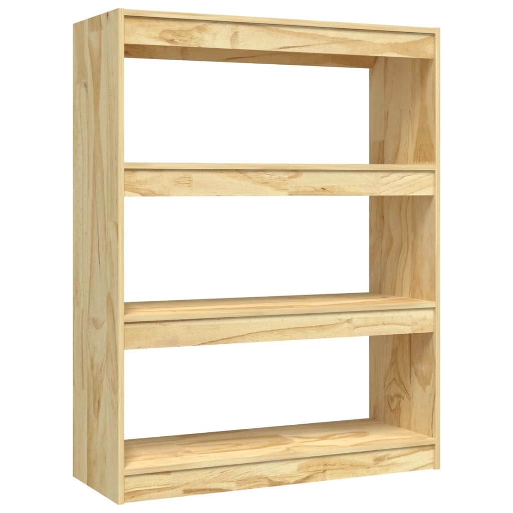 vidaXL Estantería/divisor de espacios madera maciza pino 100x30x103 cm