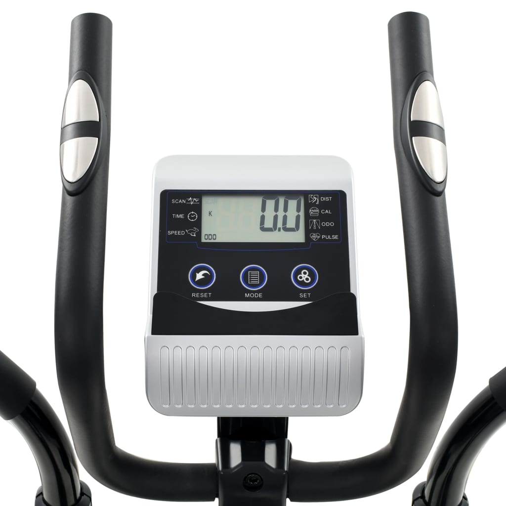 vidaXL Bicicleta elíptica magnética con pulsómetro XL