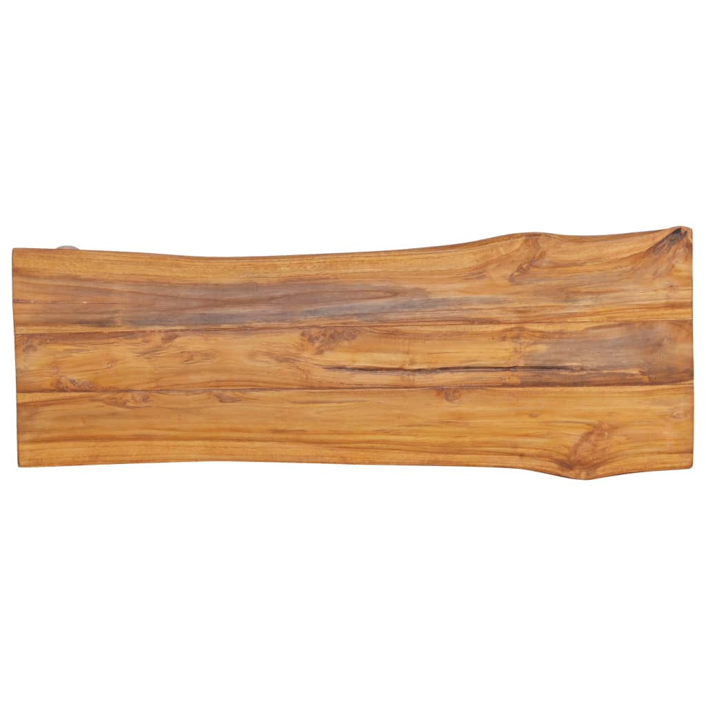 vidaXL Banco de jardín de madera maciza de teca 120 cm
