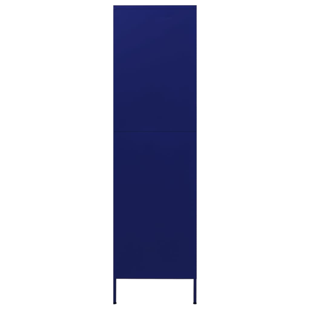 vidaXL Armario de acero azul oscuro 90x50x180 cm