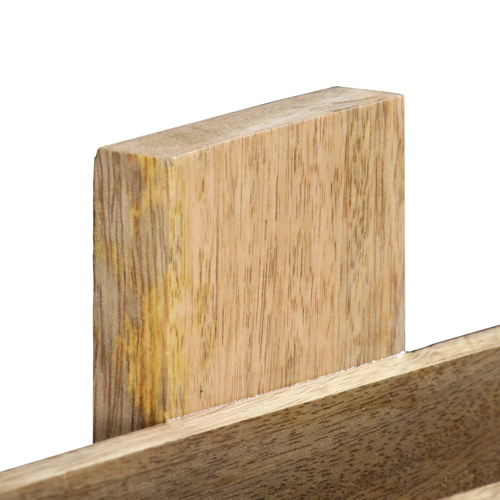 vidaXL Revistero de pared madera maciza de mango 30x11x72 cm