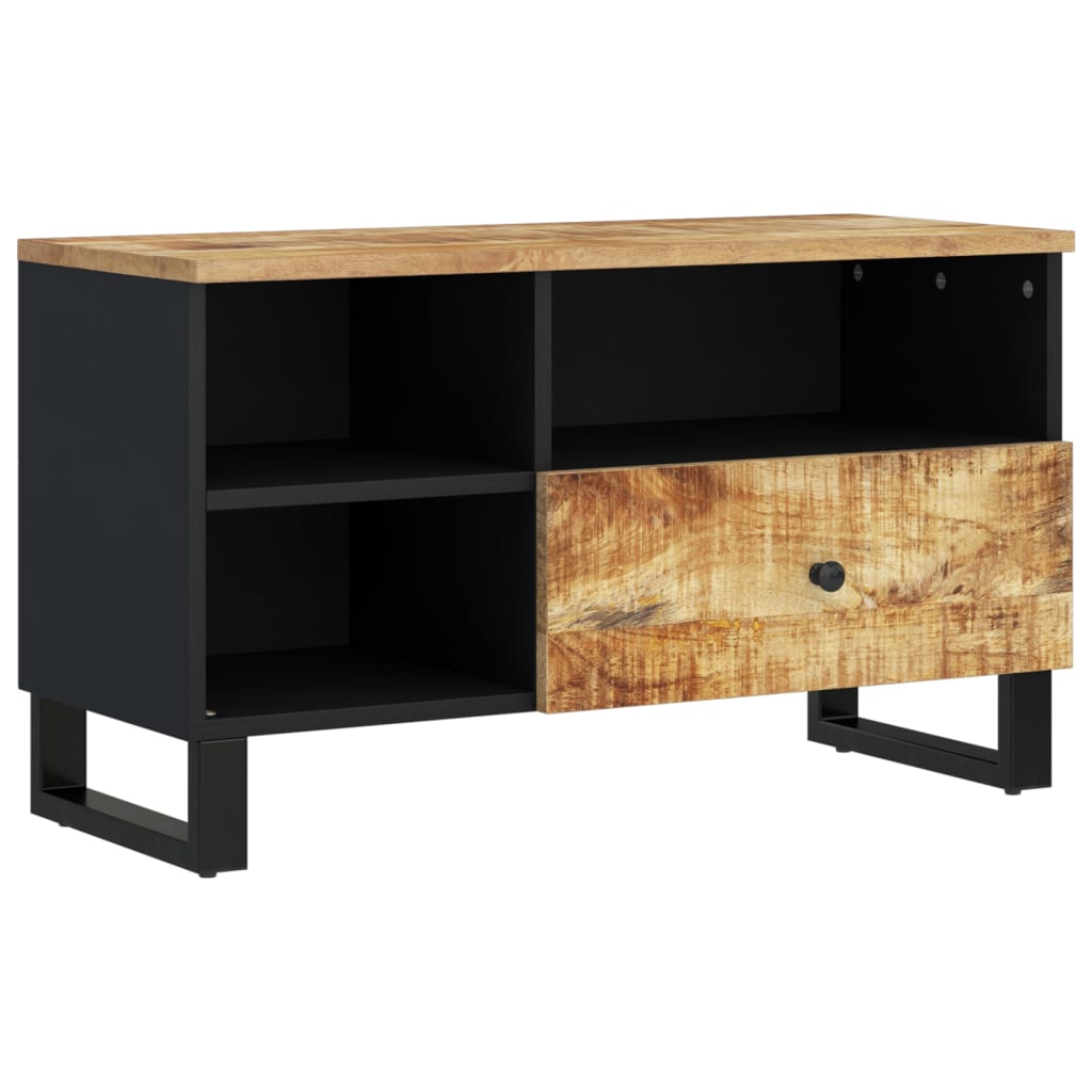 vidaXL Mueble de TV madera mango y madera contrachapada 80x33x46 cm