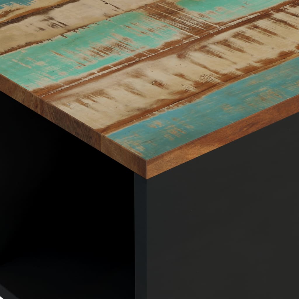 vidaXL Mesa de centro de madera maciza reciclada 60x50x35 cm