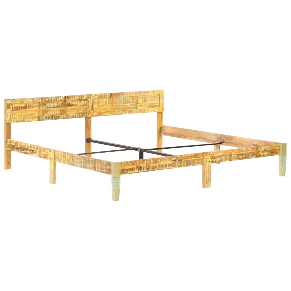 vidaXL Estructura de cama de madera maciza reciclada 200x200 cm