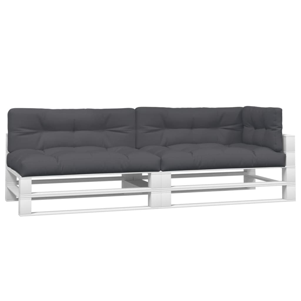vidaXL Cojines para sofás de palets 5 piezas gris antracita