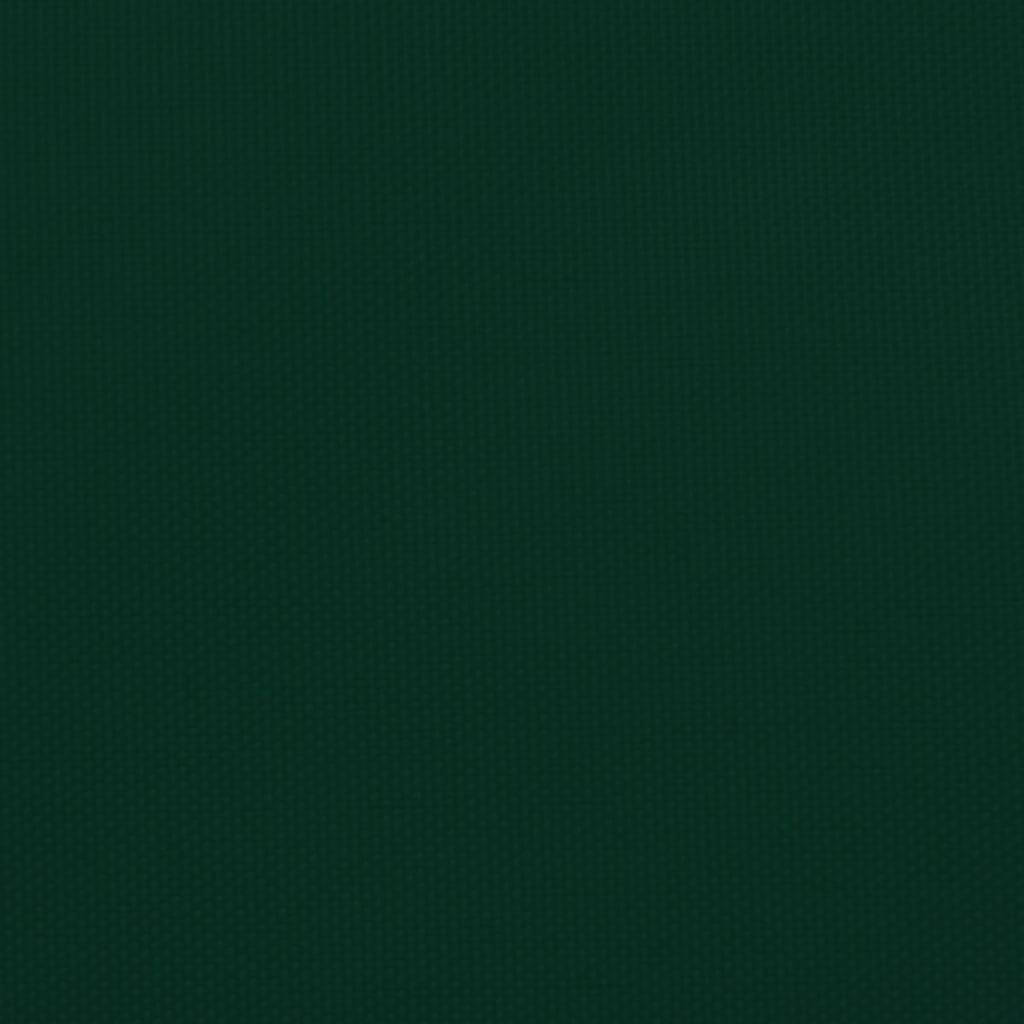 vidaXL Toldo de vela triangular tela Oxford verde oscuro 4x5x5 m