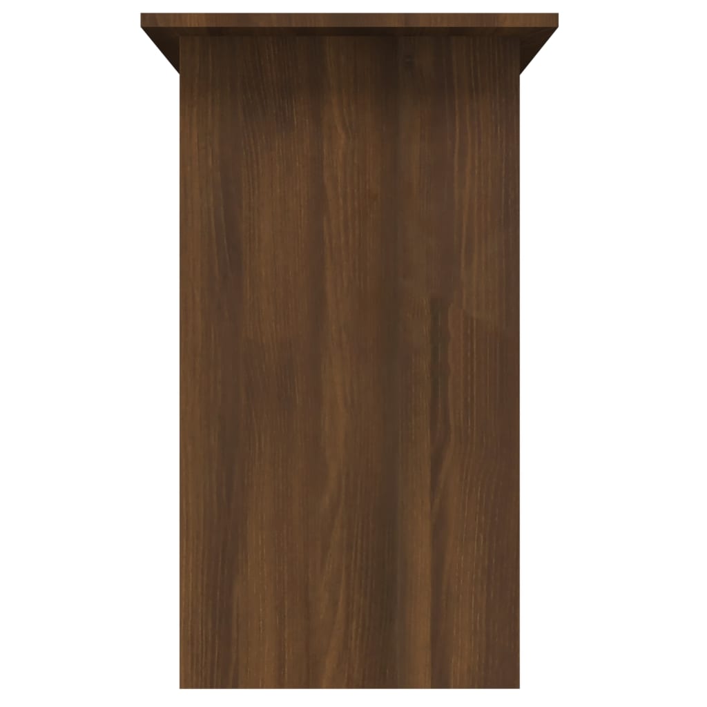 vidaXL Escritorio de madera contrachapada roble marrón 80x45x74 cm