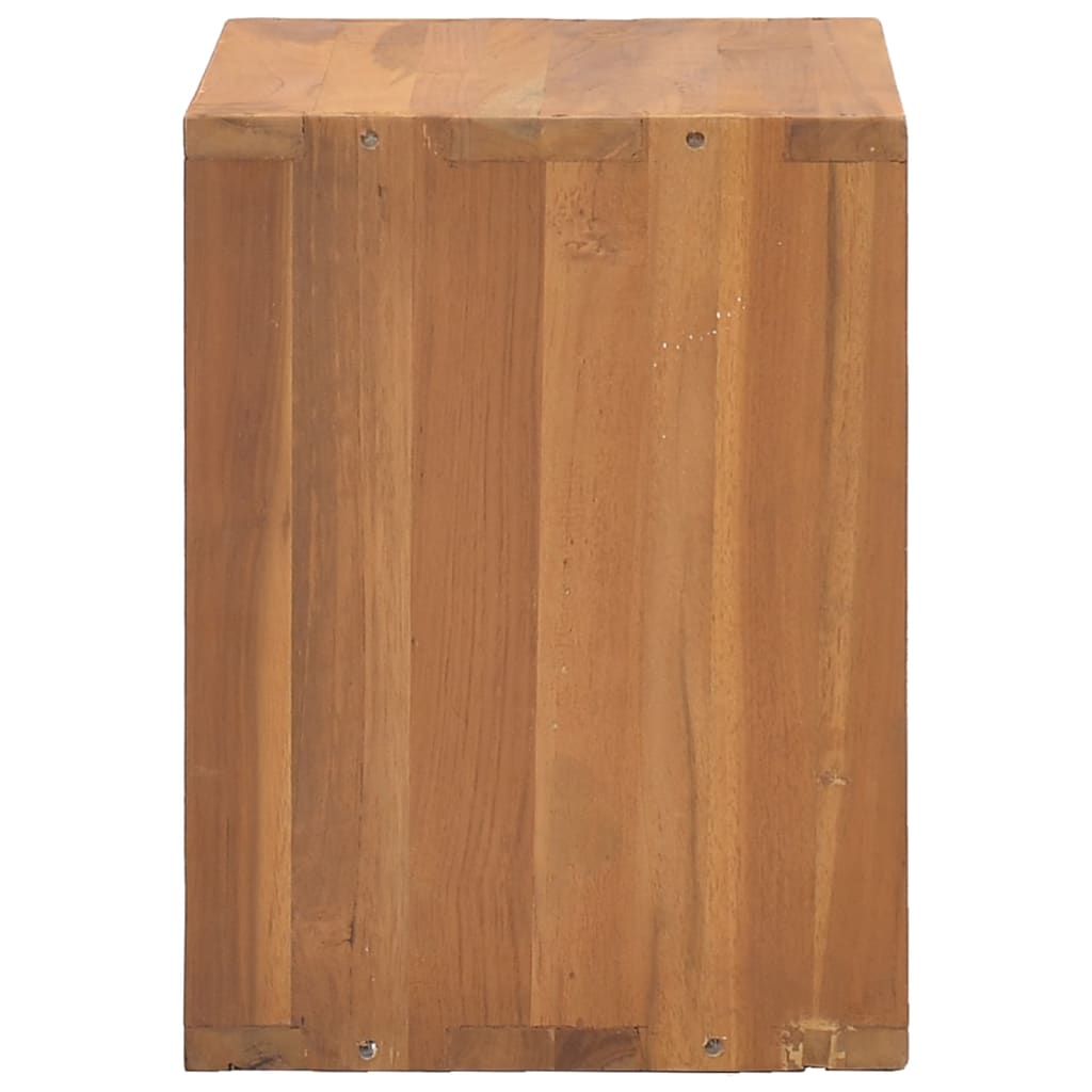 vidaXL Mesita de noche de madera maciza de teca 40x30x40 cm