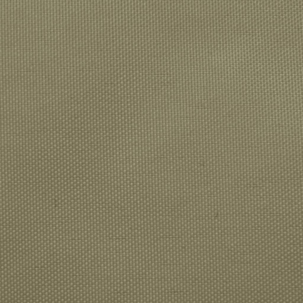 vidaXL Toldo de vela triangular tela Oxford beige 5x5x6 m