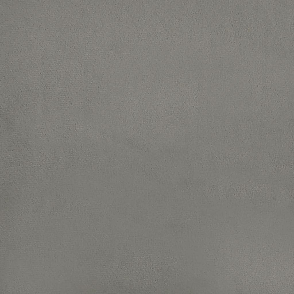 vidaXL Cabecero de terciopelo gris claro 80x5x78/88 cm