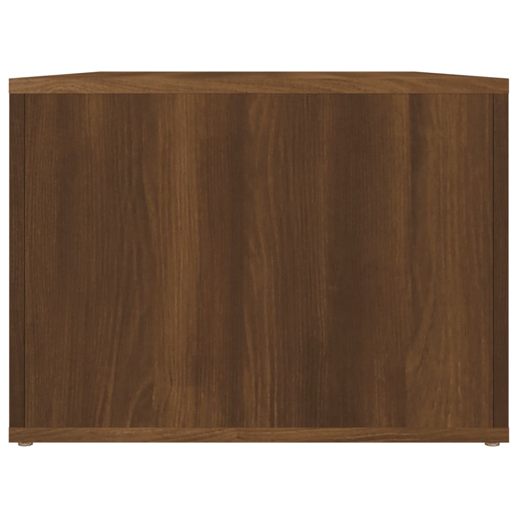vidaXL Mesa de centro madera contrachapada roble marrón 80x50x36 cm