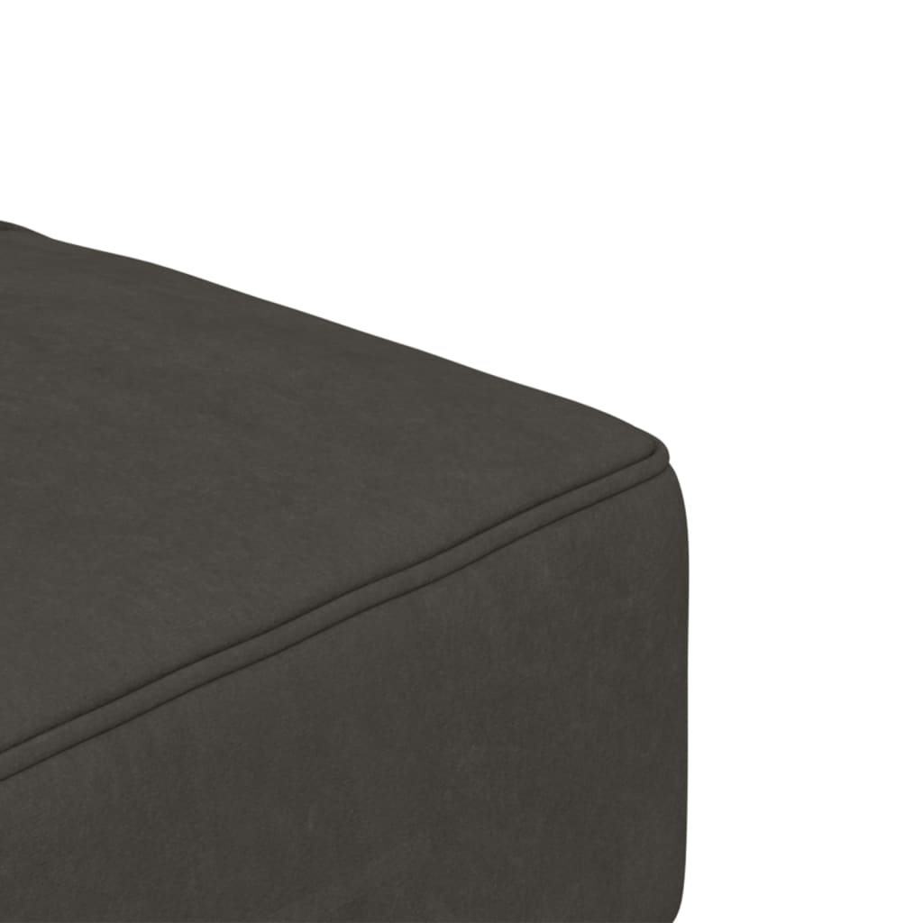vidaXL Sofá cama de 2 plazas con dos almohadas terciopelo gris oscuro