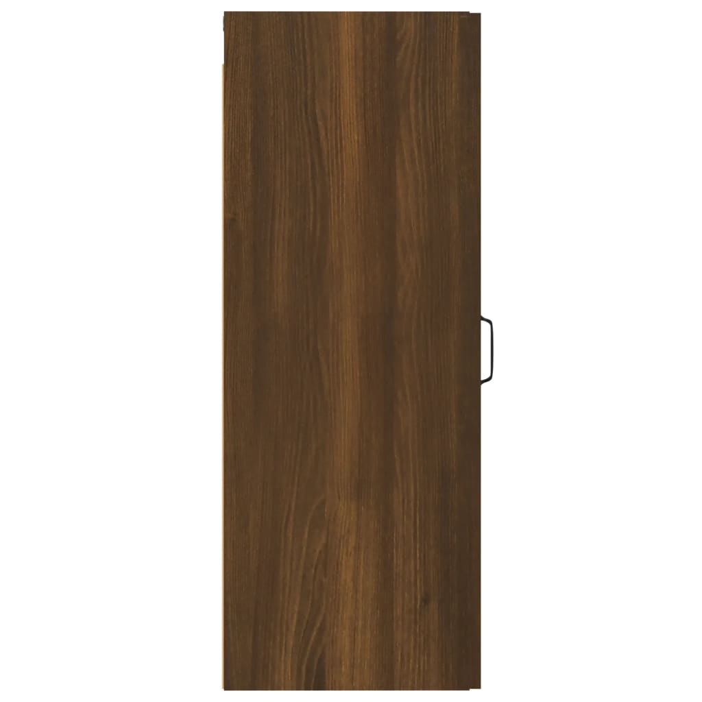 vidaXL Armario de pared madera ingeniería marrón roble 34,5x34x90 cm