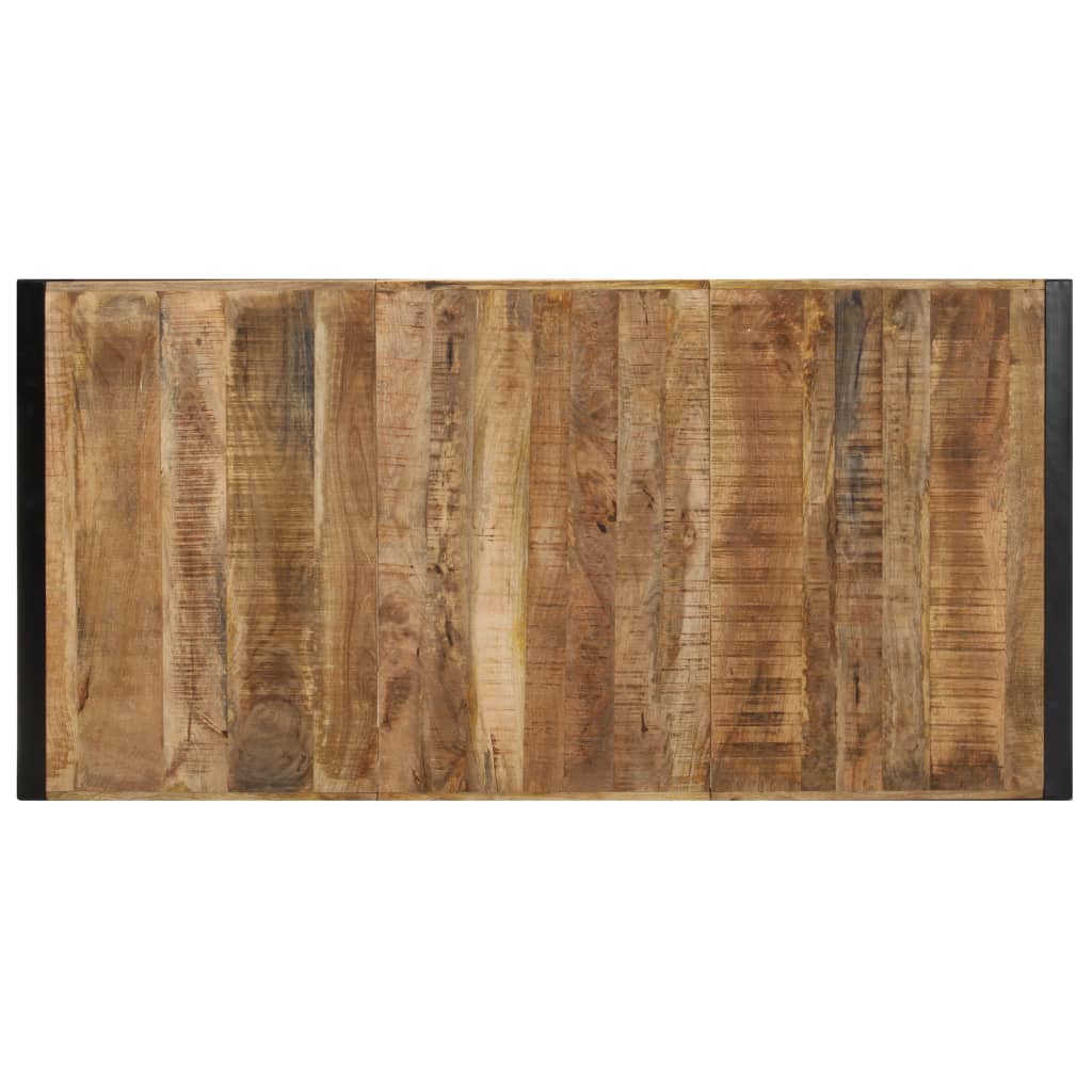 vidaXL Mesa de centro de madera de mango rugosa 180x90x40 cm