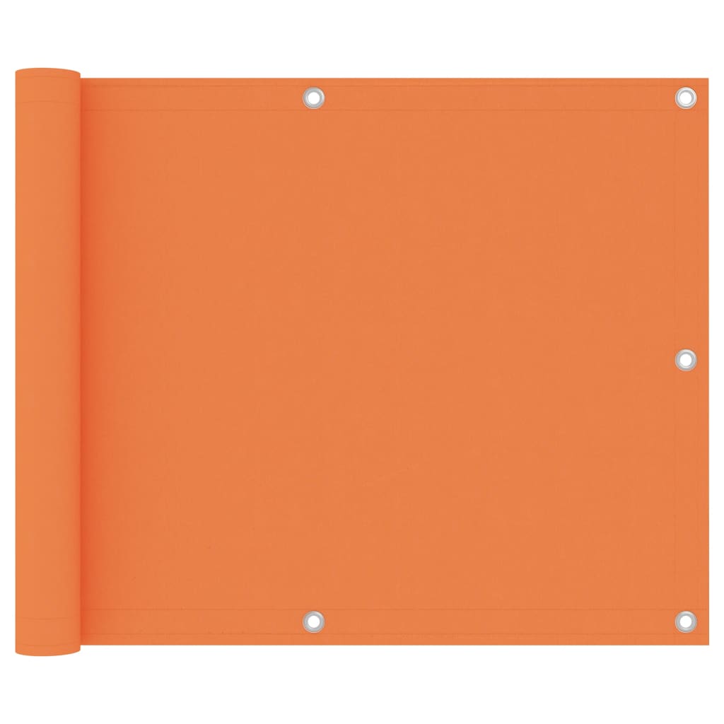 vidaXL Toldo para balcón tela oxford naranja 75x500 cm