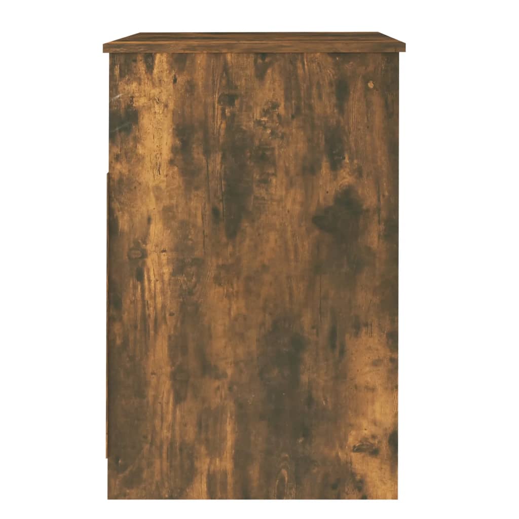 vidaXL Cajonera de madera contrachapada color roble ahumado 40x50x76cm