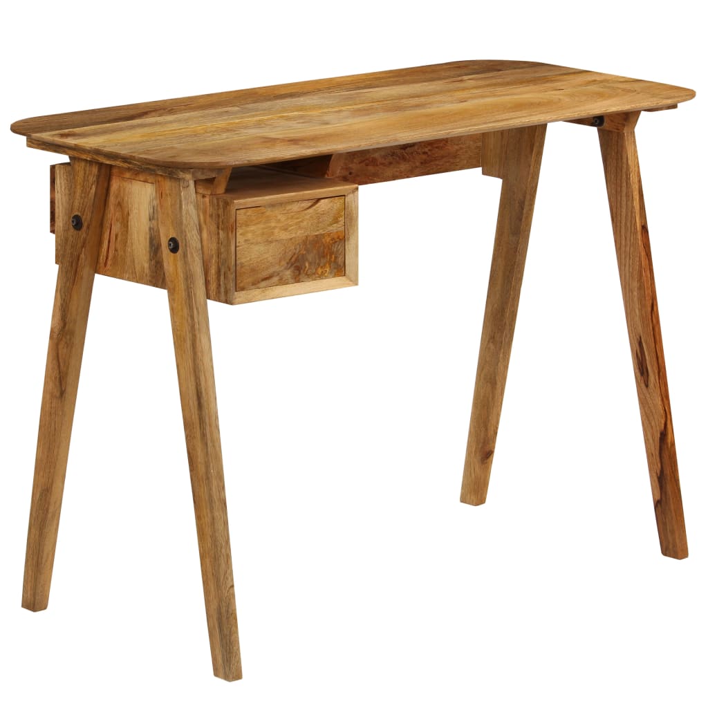 VidaXL Mesa escritorio madera maciza de mango 110x50x76 cm
