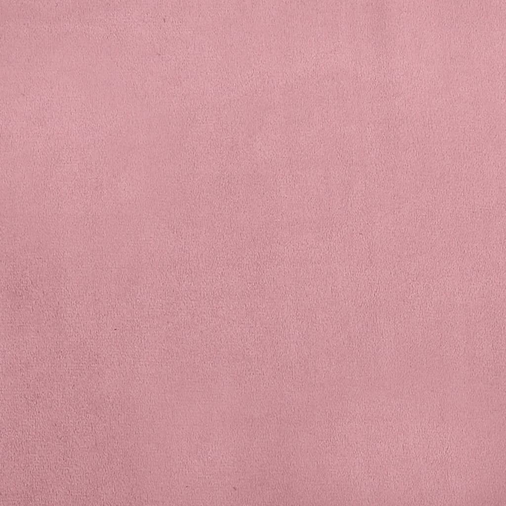 vidaXL Cama para perros de terciopelo rosa 70x45x30 cm
