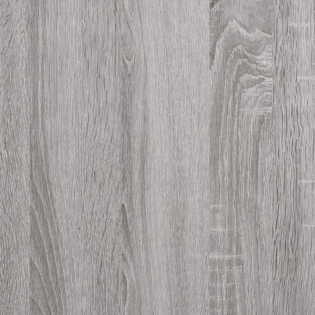 vidaXL Mueble discos madera contrachapada gris sonoma 84,5x38x48 cm