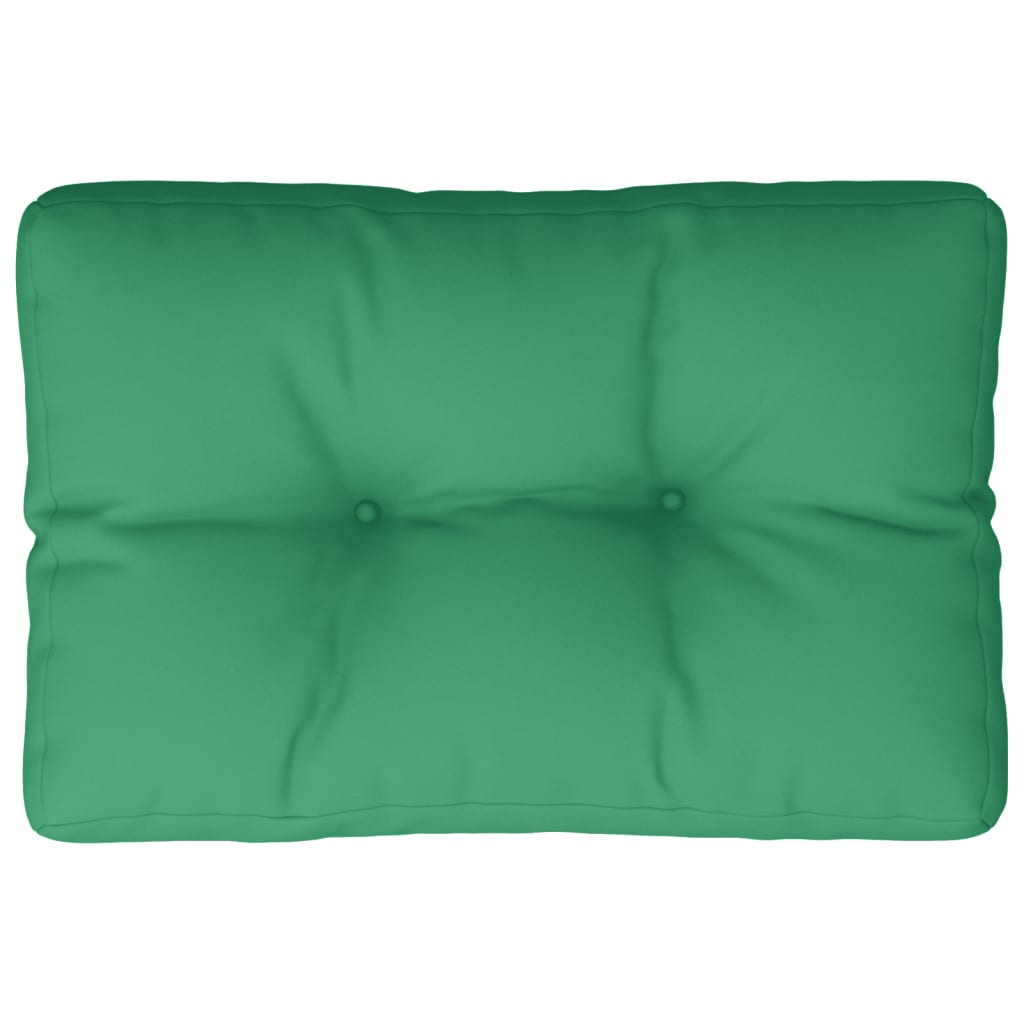 vidaXL Cojín para sofá de palets tela verde 60x40x12 cm