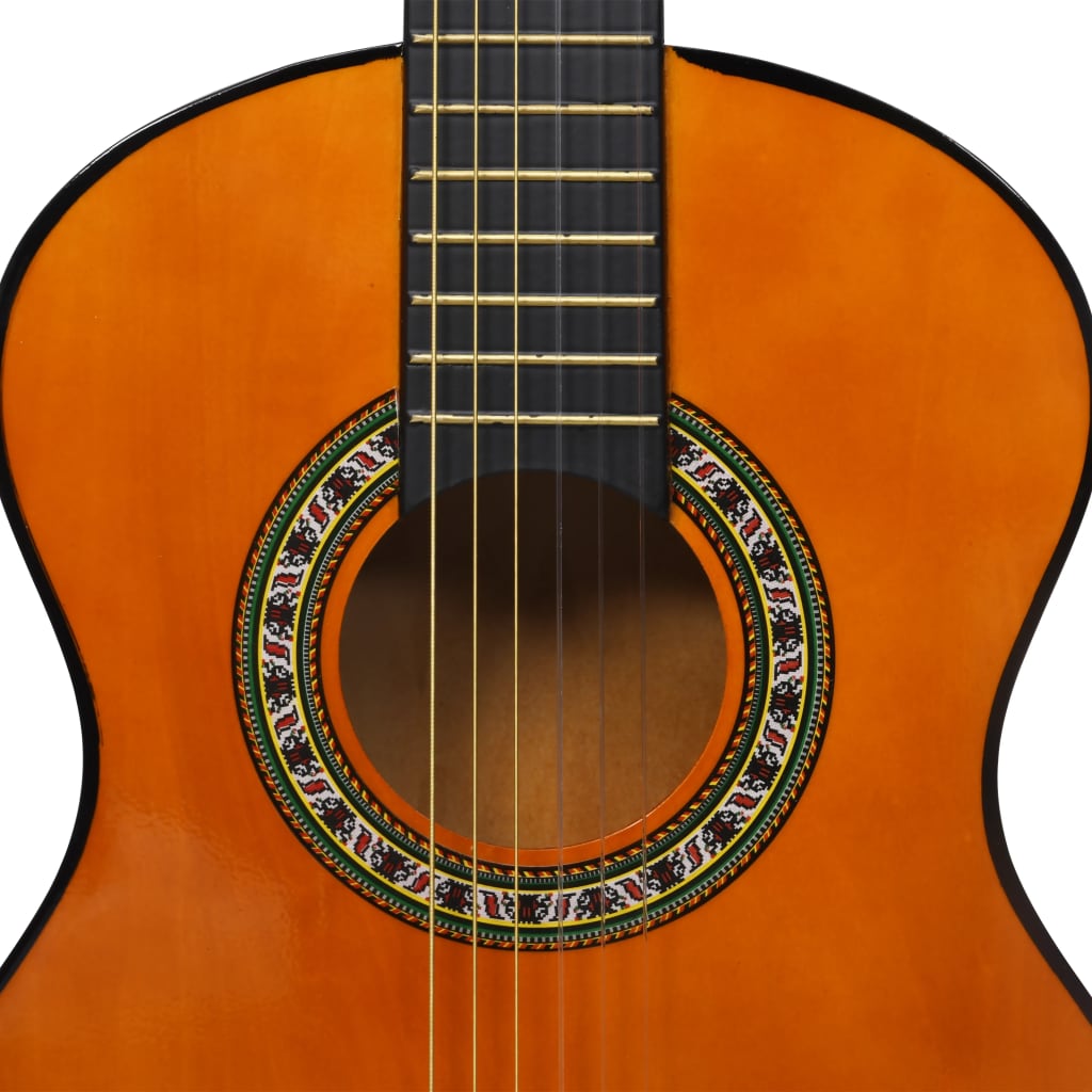vidaXL Set de guitarra clásica para niños principiantes 8 pzas 1/2 34"