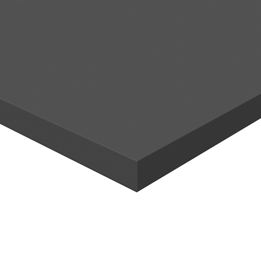 vidaXL Estantes para estantería 4 uds contrachapada gris 60x40x1,5 cm
