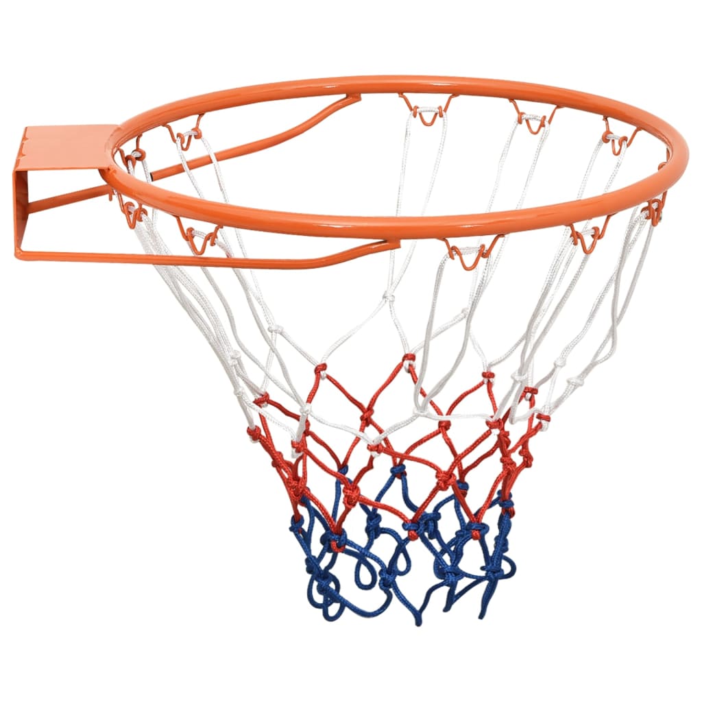 vidaXL Aro de baloncesto acero naranja 39 cm