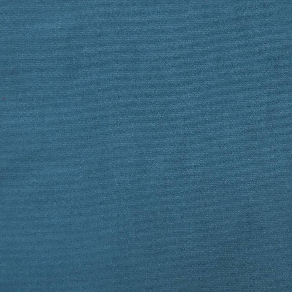 vidaXL Silla tapizada de terciopelo azul