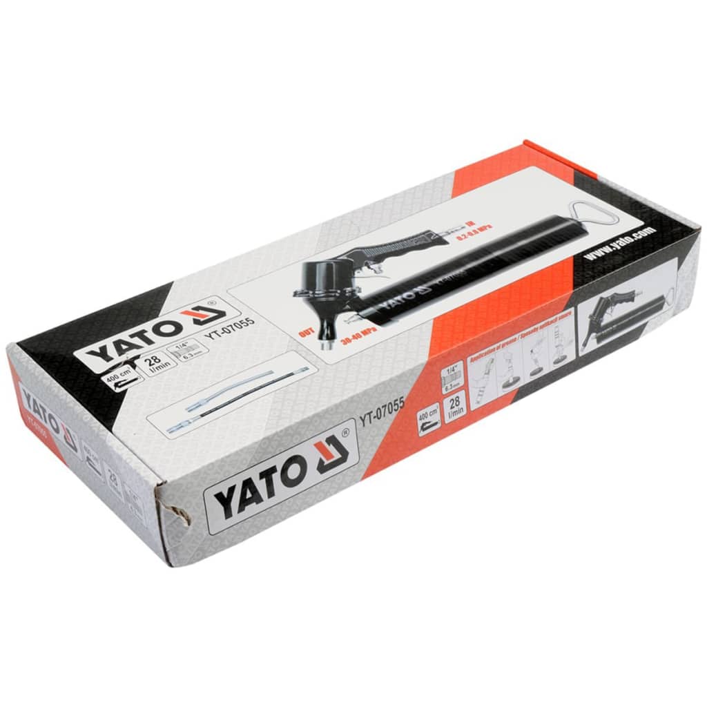 YATO Pistola neumática de grasa 400 CC YT-07055