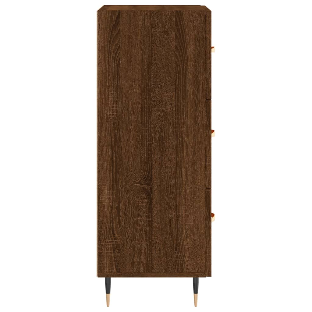 vidaXL Aparador madera de ingeniería marrón roble 34,5x34x90 cm
