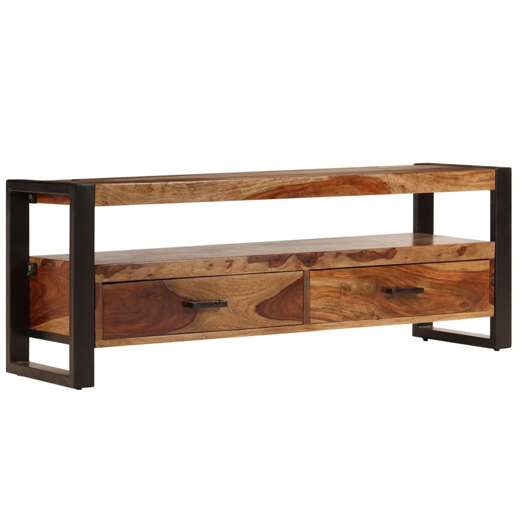 vidaXL Mueble para TV 120x35x45 cm madera maciza de sheesham