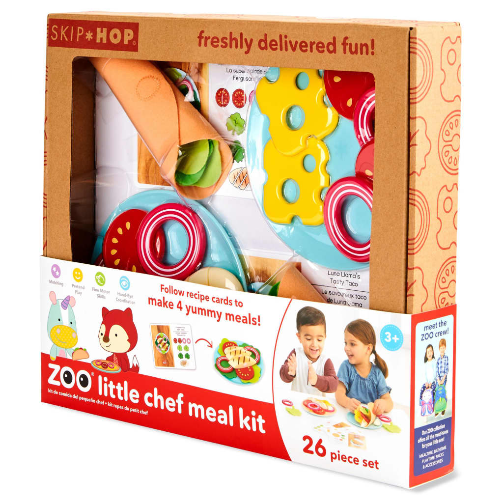 Skip Hop Kit de comida de juguete del pequeño chef Zoo