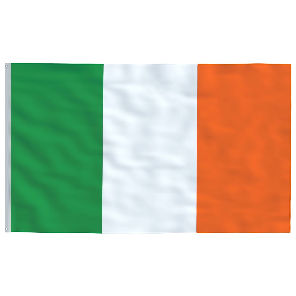 vidaXL Mástil y bandera de Irlanda aluminio 6,23 m