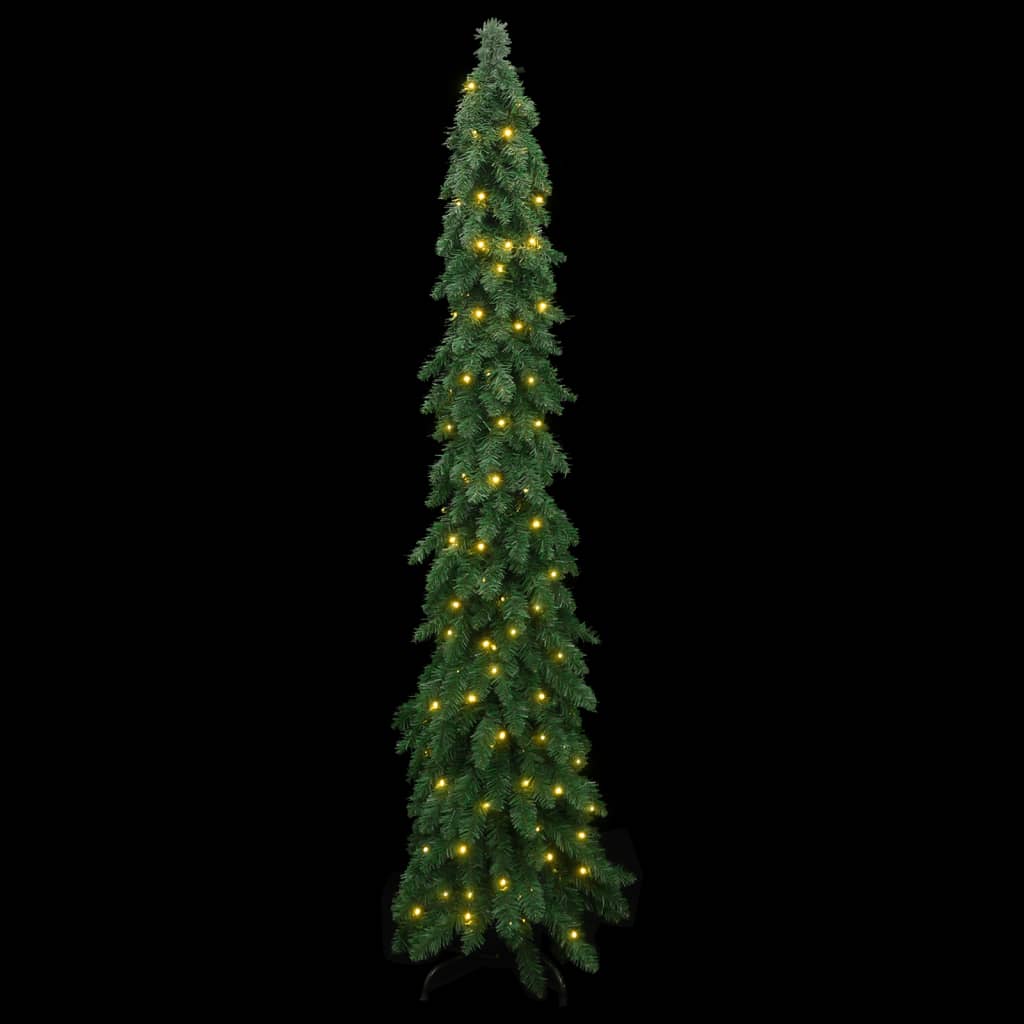 vidaXL Árbol de Navidad artificial iluminado con 100 LEDs 180 cm