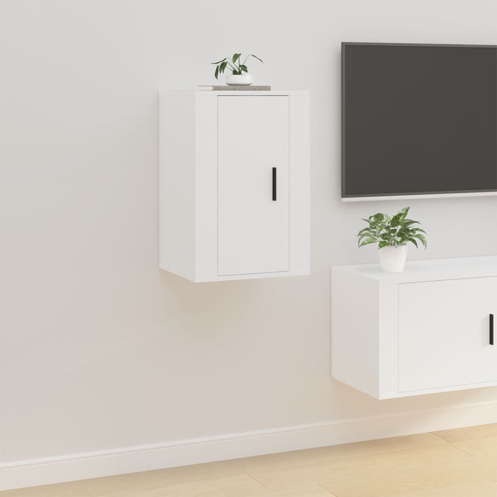vidaXL Muebles para TV de pared 2 uds blanco 40x34,5x60 cm