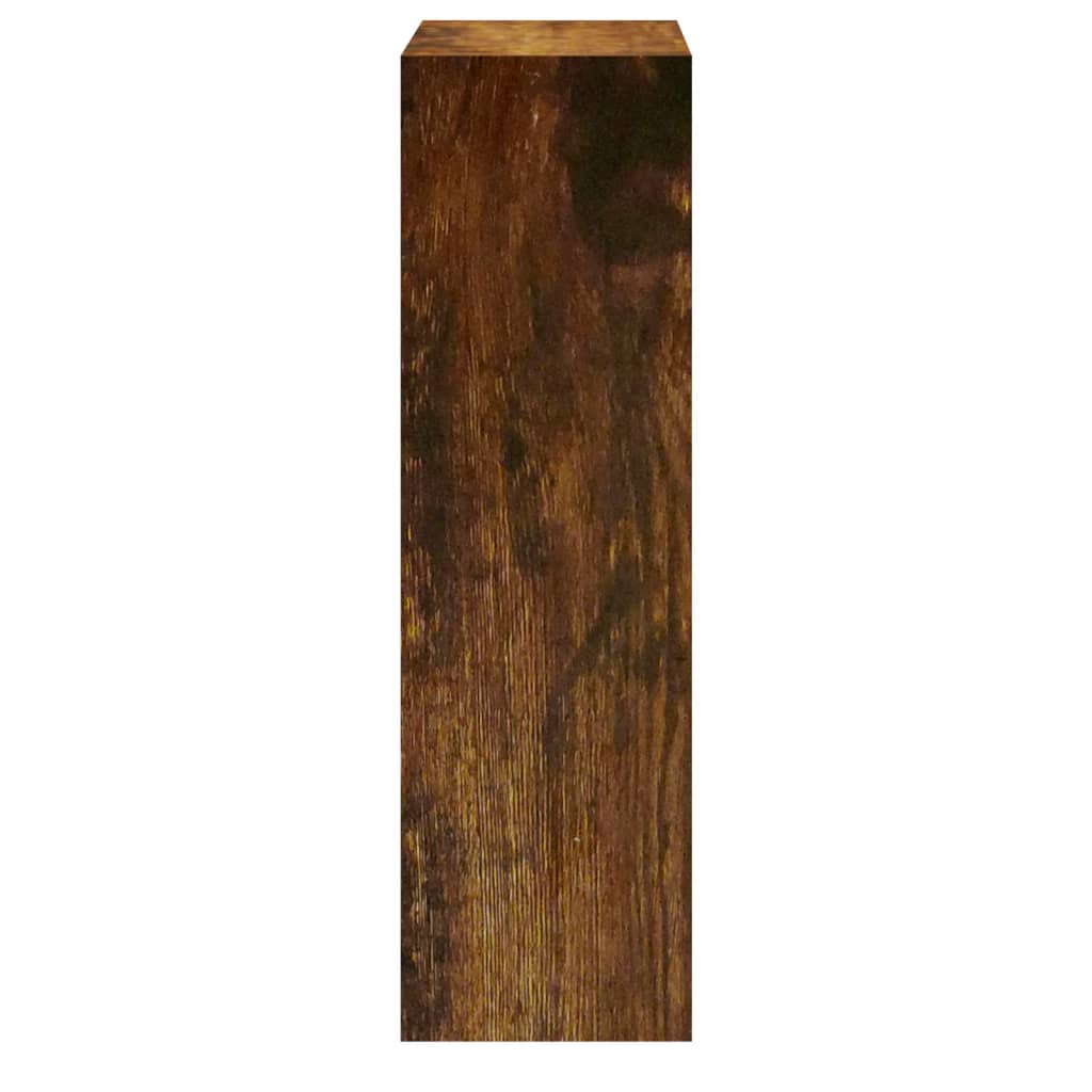 vidaXL Mueble zapatero madera contrachapada roble ahumado 63x24x81 cm