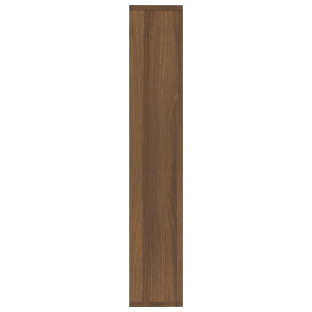 vidaXL Estantería de pared madera ingeniería marrón roble 36x16x90 cm