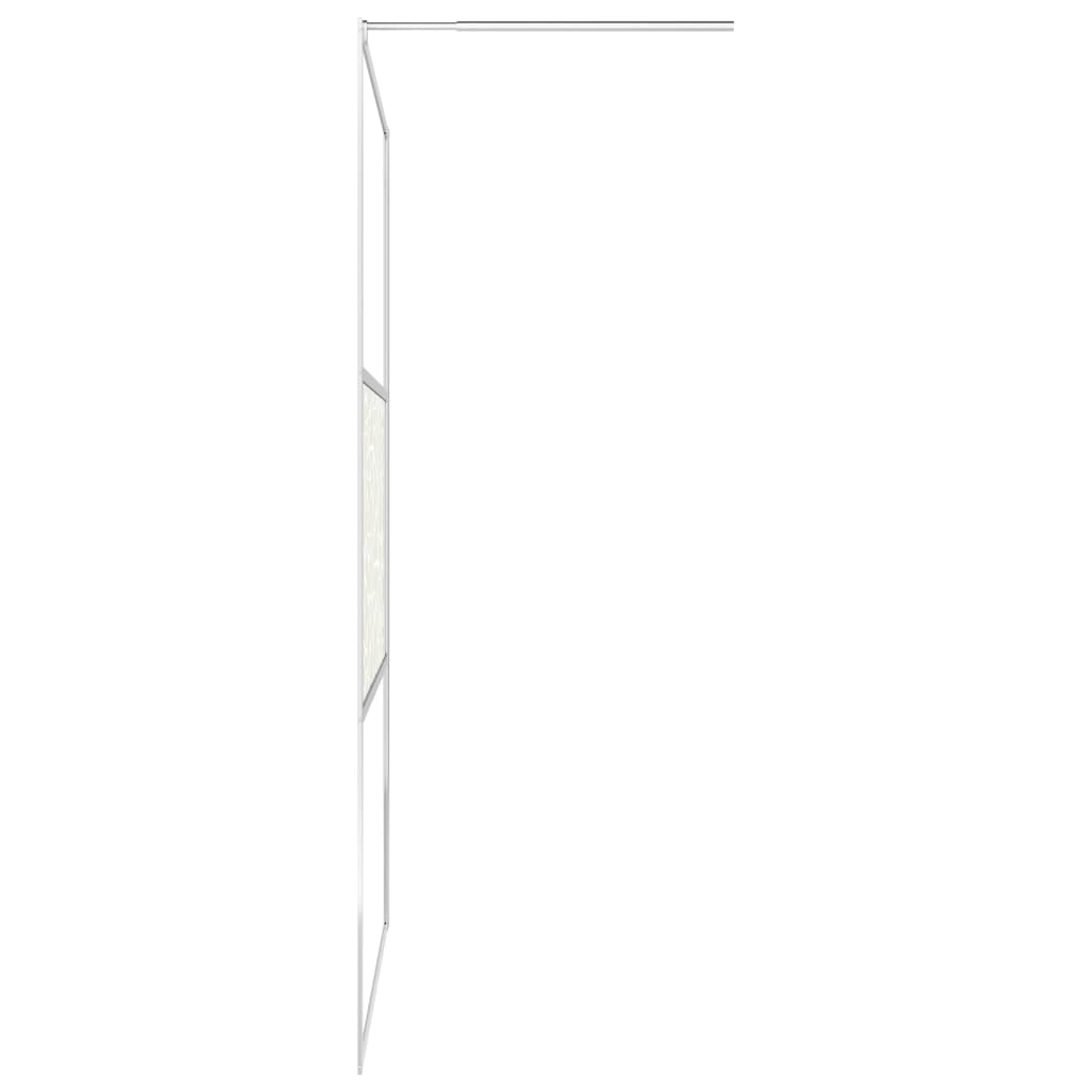 vidaXL Mampara de ducha accesible vidrio ESG diseño piedras 115x195 cm