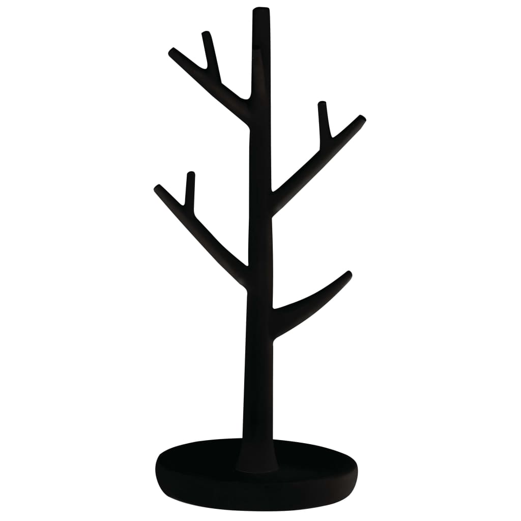 RIDDER Joyero con forma de árbol Lena poliresina negro