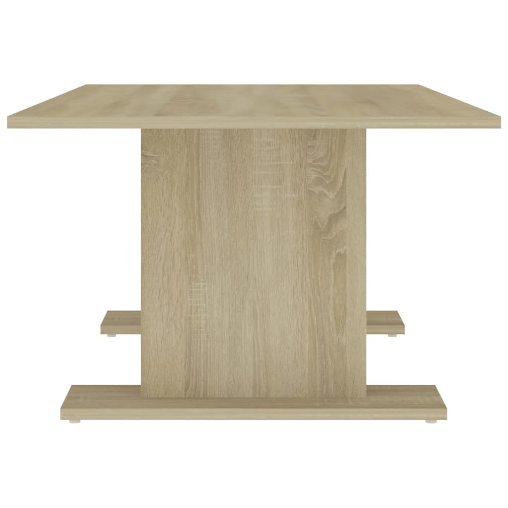 vidaXL Mesa de centro madera contrachapada roble Sonoma 103,5x60x40 cm