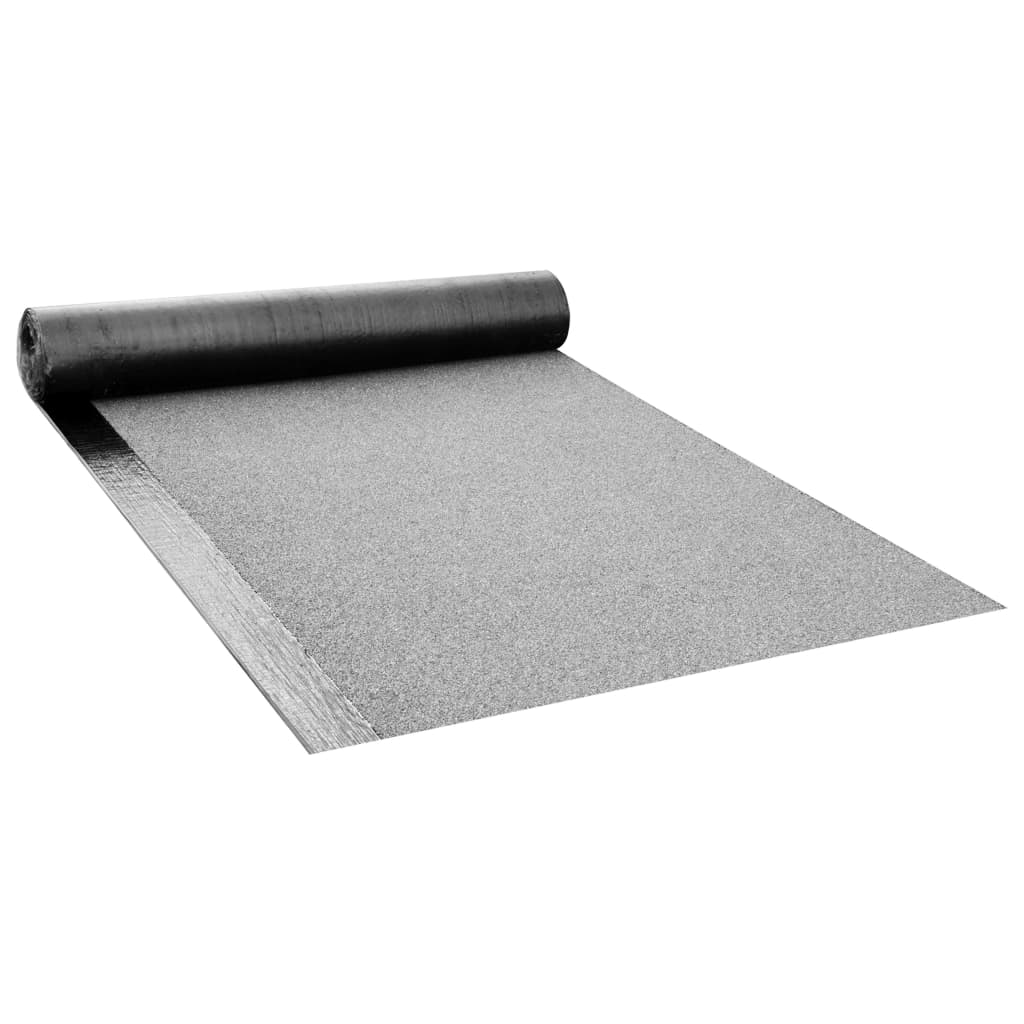 vidaXL Fieltro de betún para techo 1 rollo 5 ㎡ gris
