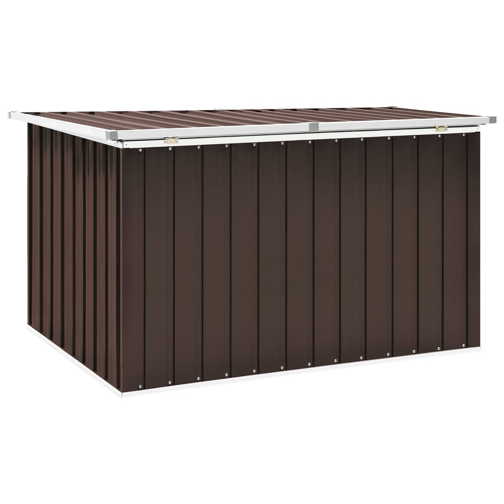 vidaXL Caja de almacenamiento de jardín marrón 149x99x93 cm