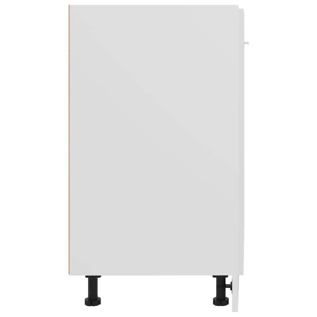 vidaXL Armario inferior cocina contrachapada blanco 60x46x81,5 cm