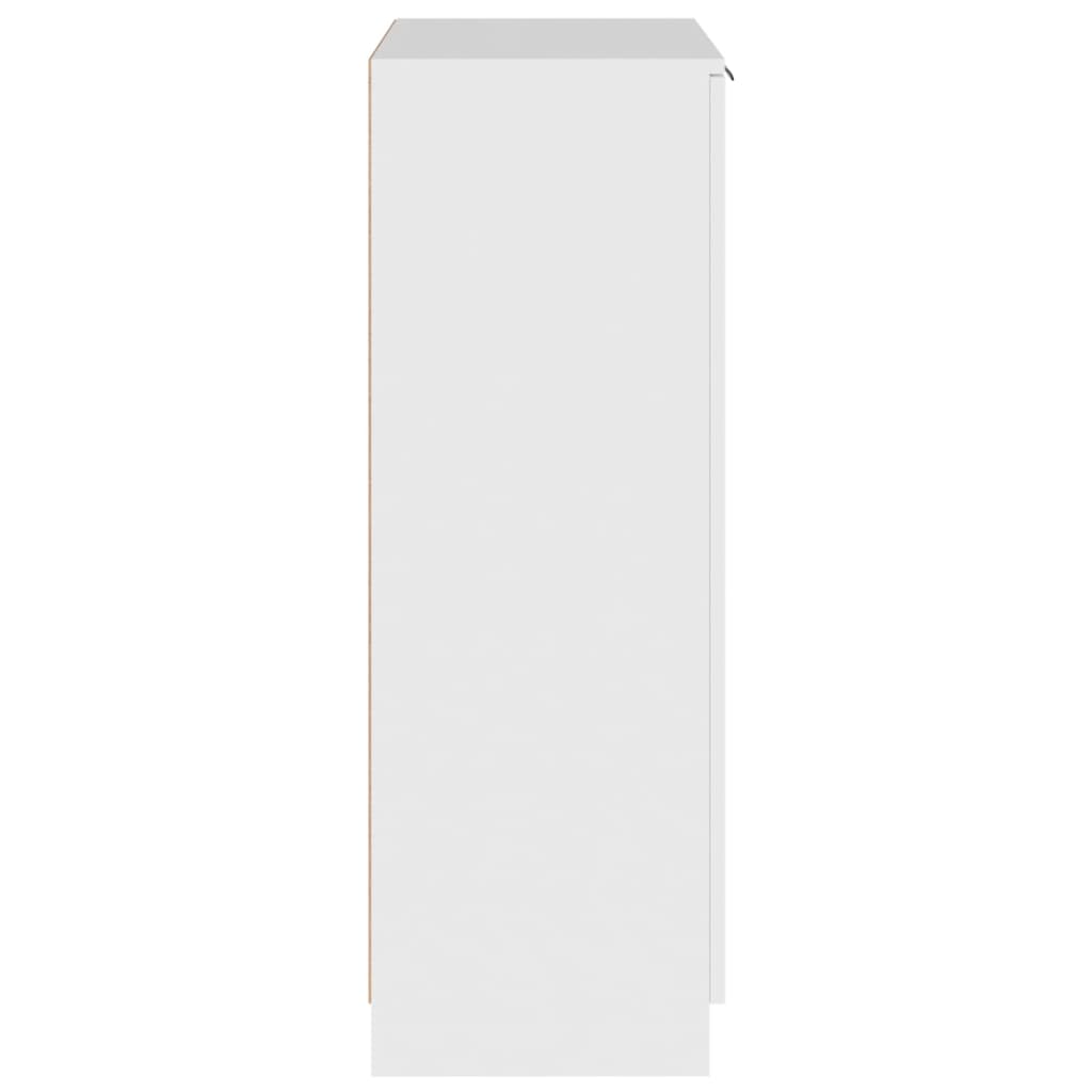 vidaXL Mueble zapatero de madera contrachapada blanco 59x35x100 cm