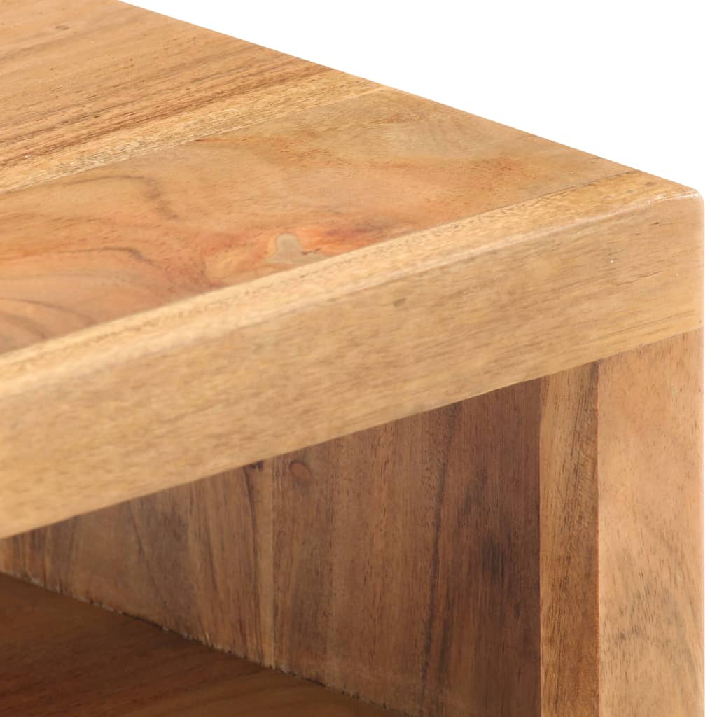 vidaXL Mesa de centro de madera maciza de acacia 90x45x40cm