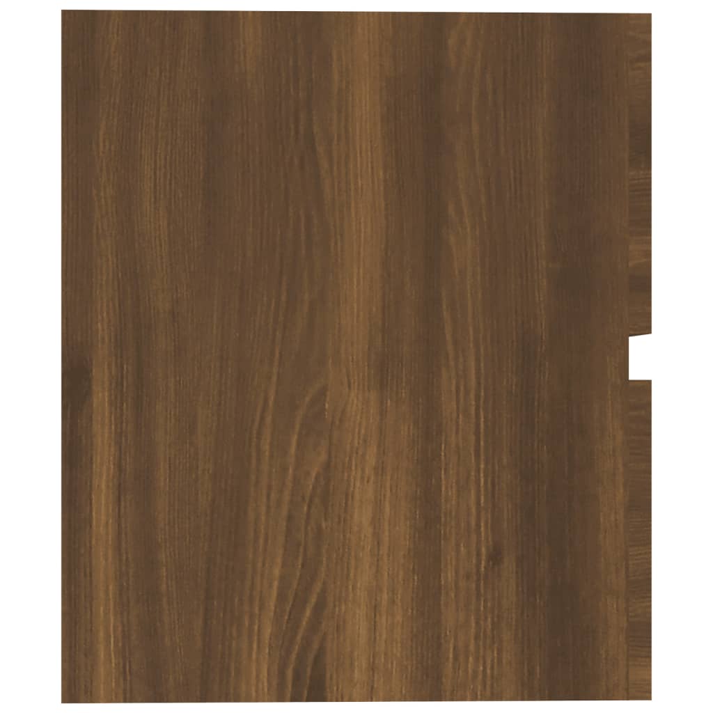 vidaXL Mueble de lavabo madera de ingeniería roble marrón 60x38,5x45cm