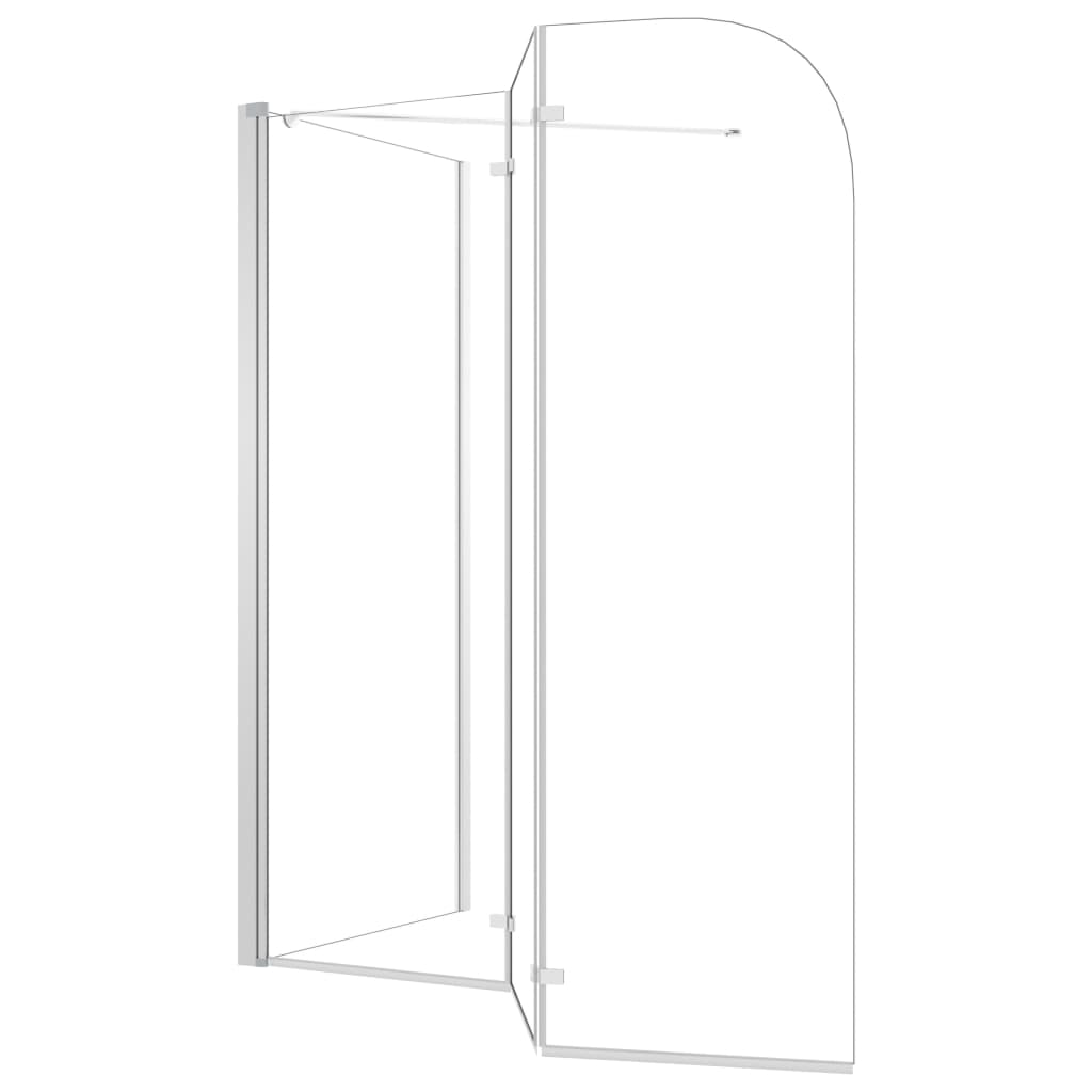 vidaXL Mampara de ducha de vidrio templado transparente 120x69x130 cm