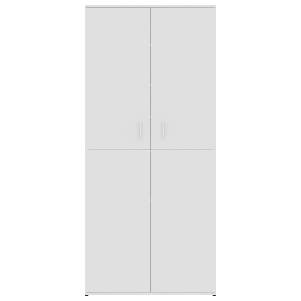 vidaXL Mueble zapatero de madera contrachapada blanco 80x39x178 cm